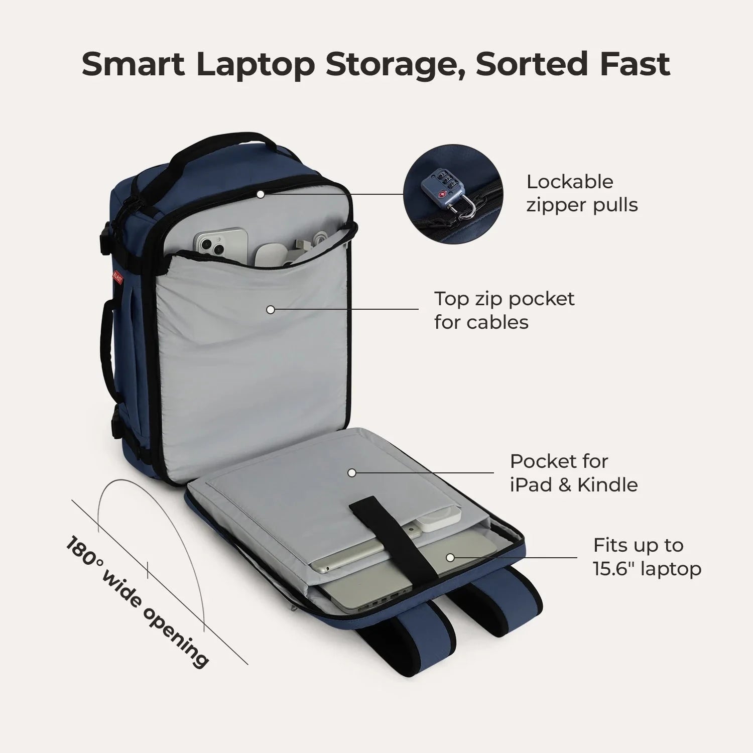 Blast Pro 38L Travel Backpack BAGSMART