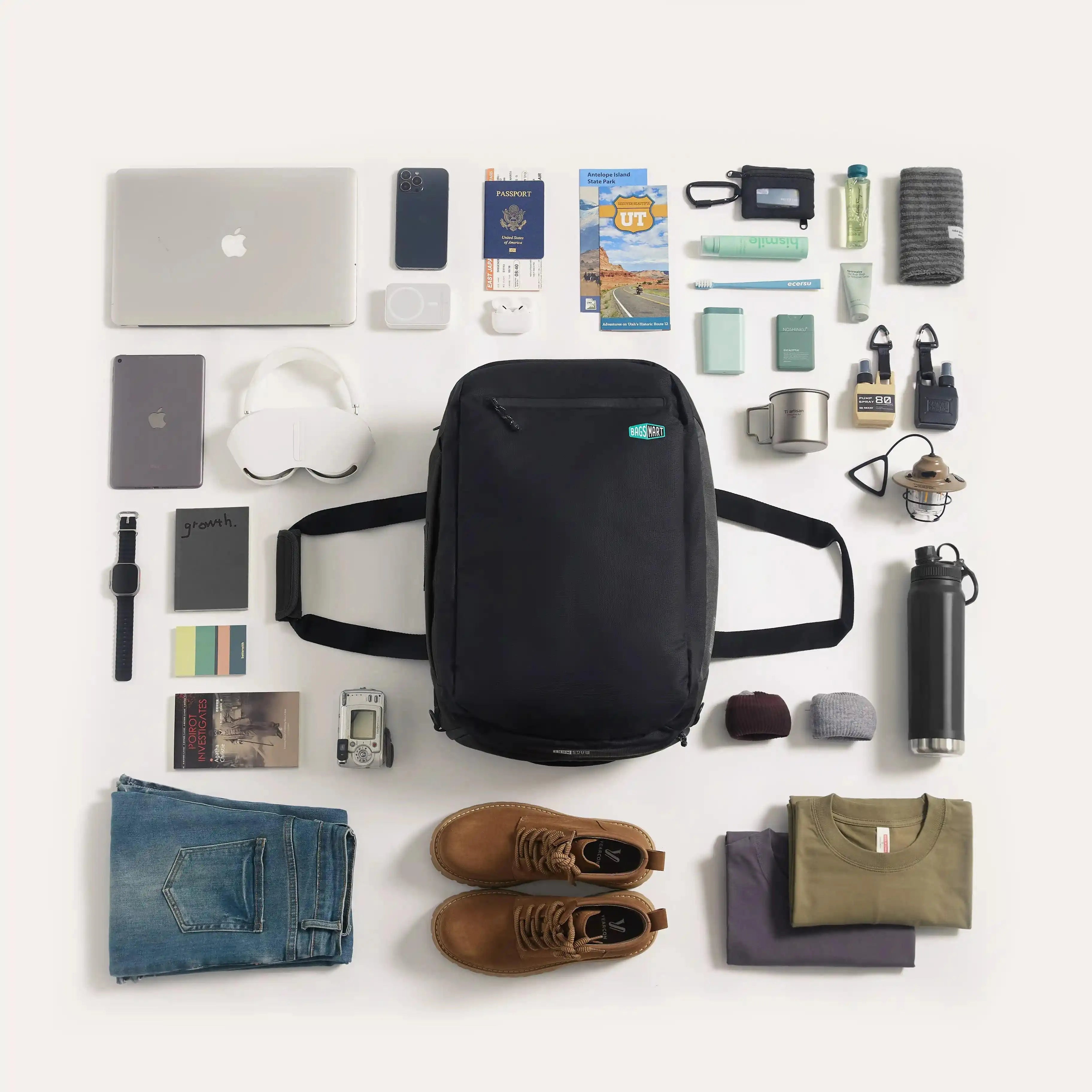 Vega 43L Carry On Travel Duffle Backpack - BAGSMART