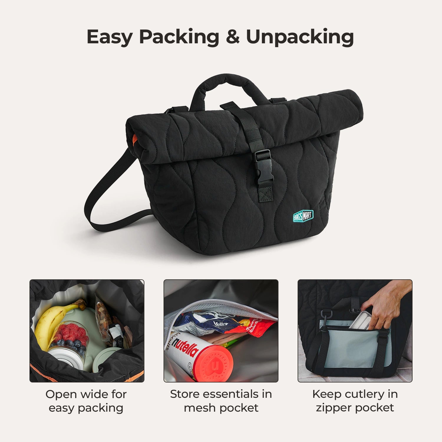 Paz Roll Top Lunch Bag
