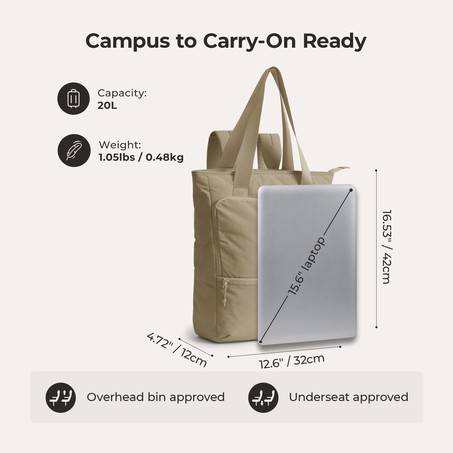 Paz 20L Totepack BAGSMART