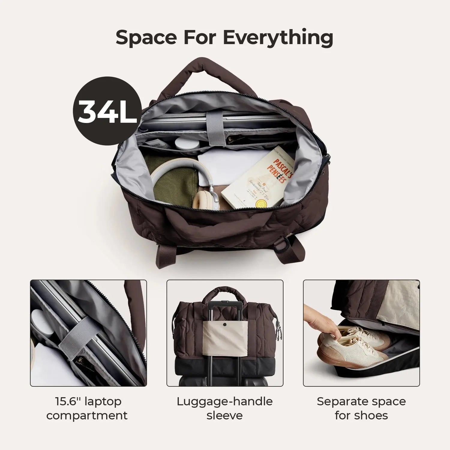 Paz 34L Duffle BAGSMART
