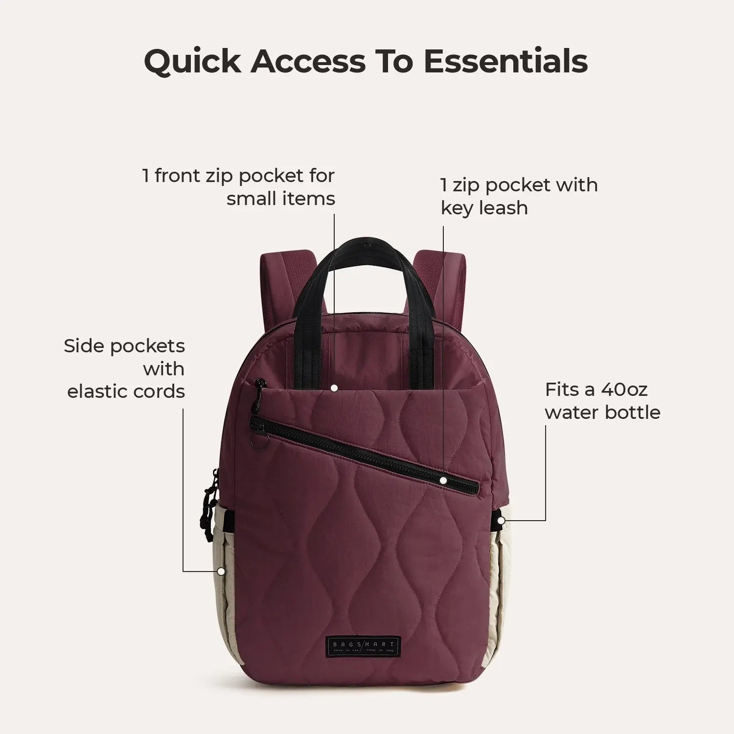 Paz 23L Backpack BAGSMART