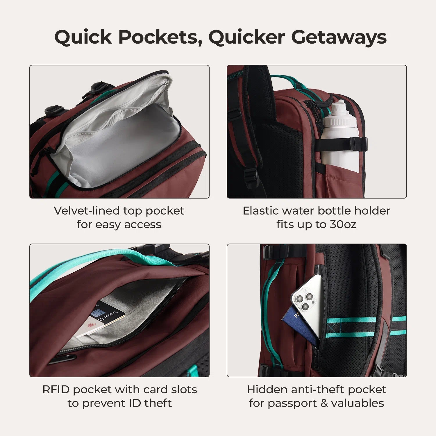 Blast Pro 40L Travel Backpack BAGSMART