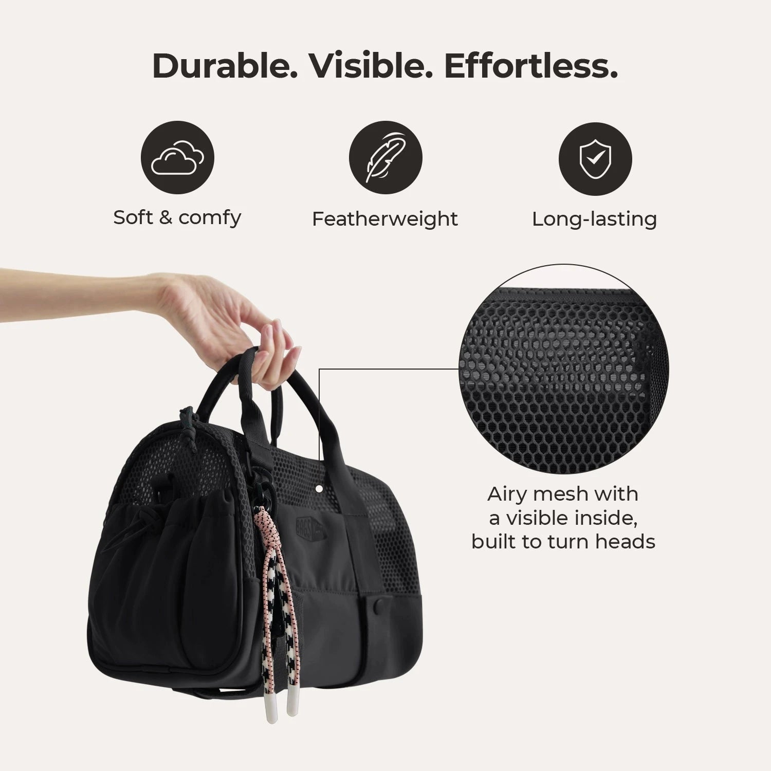 REIKI 5.5L Mesh Mini Duffle BAGSMART