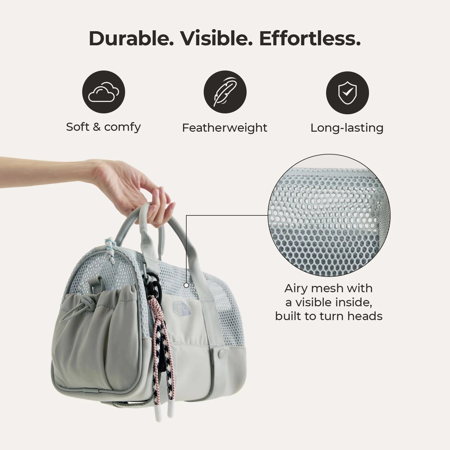REIKI 5.5L Mesh Mini Duffle BAGSMART