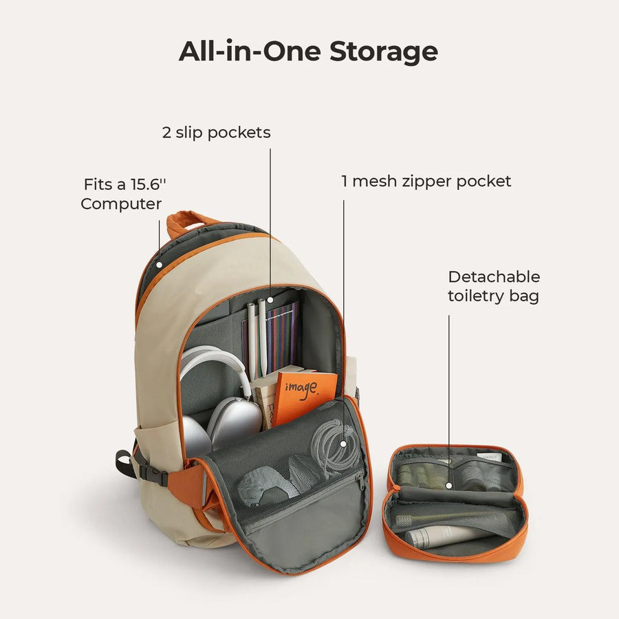 Soar 25L 180° Open Clamshell Travel Backpack Set - BAGSMART