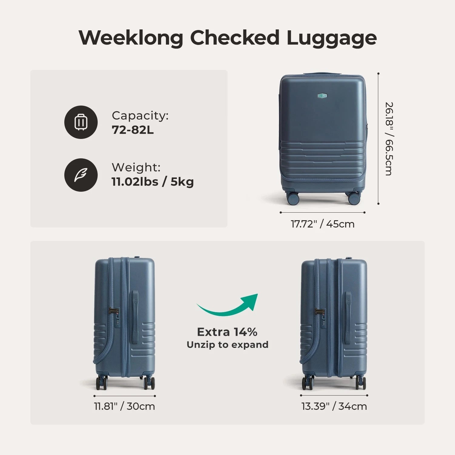 Getaway 24" Check-in: Side-Opening BAGSMART