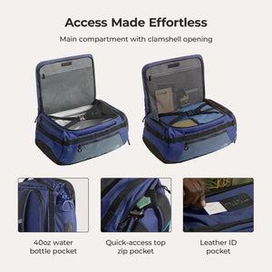 Vega 43L Carry On Travel Duffle Backpack - BAGSMART