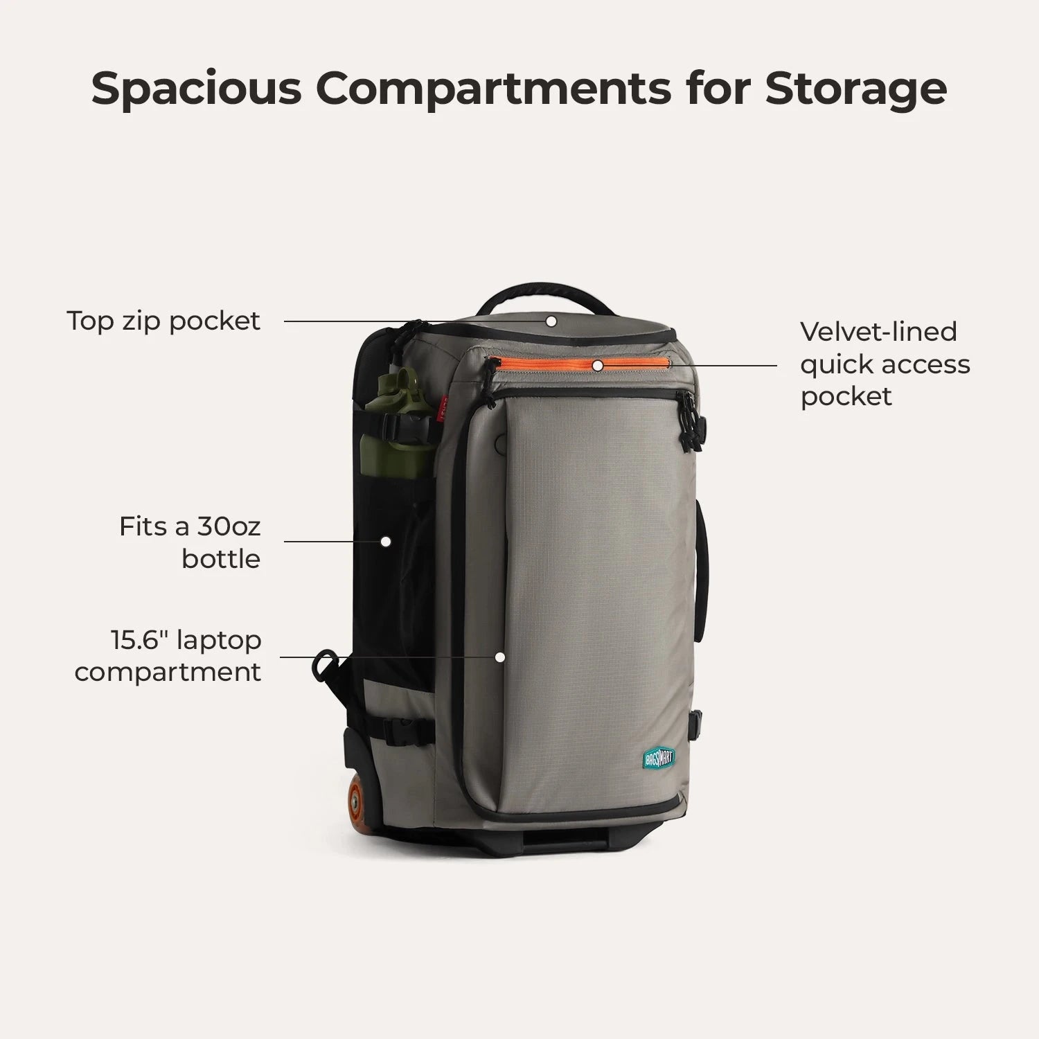 Blast 43L Roller Backpack BAGSMART