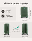 Getaway 20'' Carry-on: Front-Opening BAGSMART