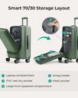 Getaway 20'' Carry-on: Front-Opening BAGSMART