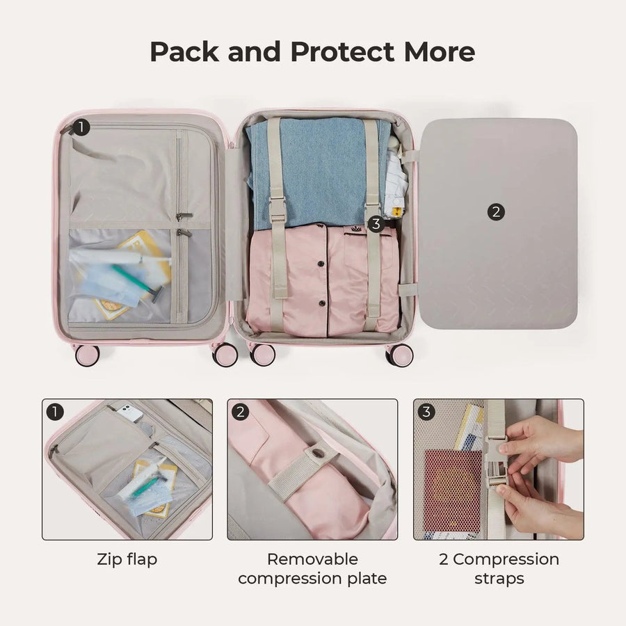 Roamer Expandable 20" Carry On Luggage - BAGSMART