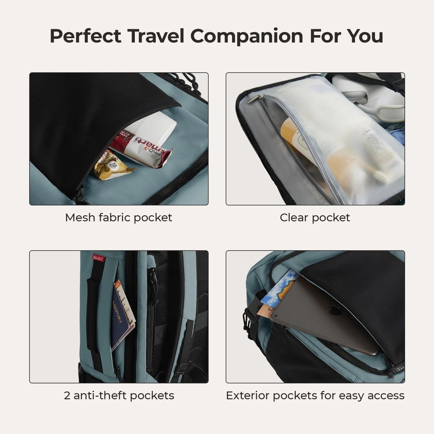 Blast Mesh Travel Backpack BAGSMART