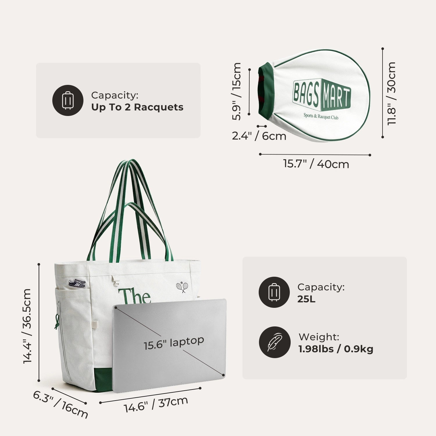 Advantage 25L Tote BAGSMART