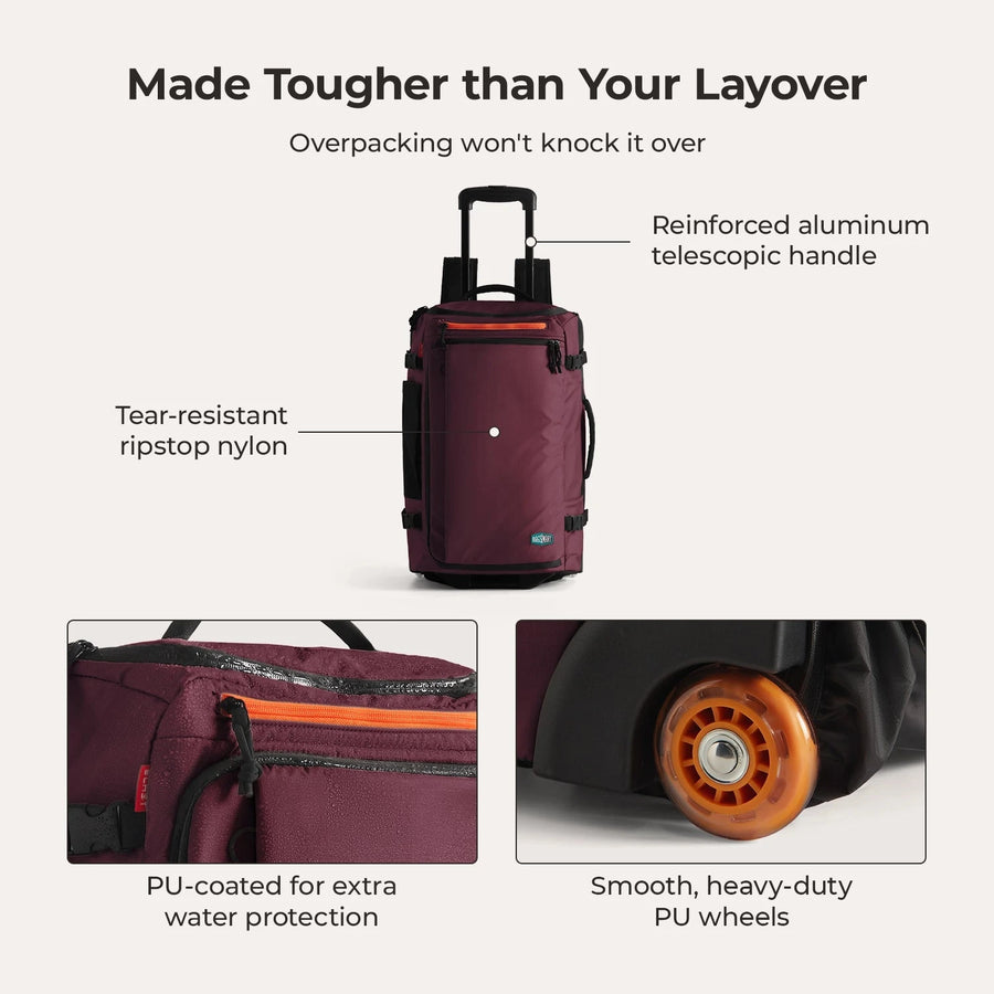 Blast 43L Roller Backpack BAGSMART