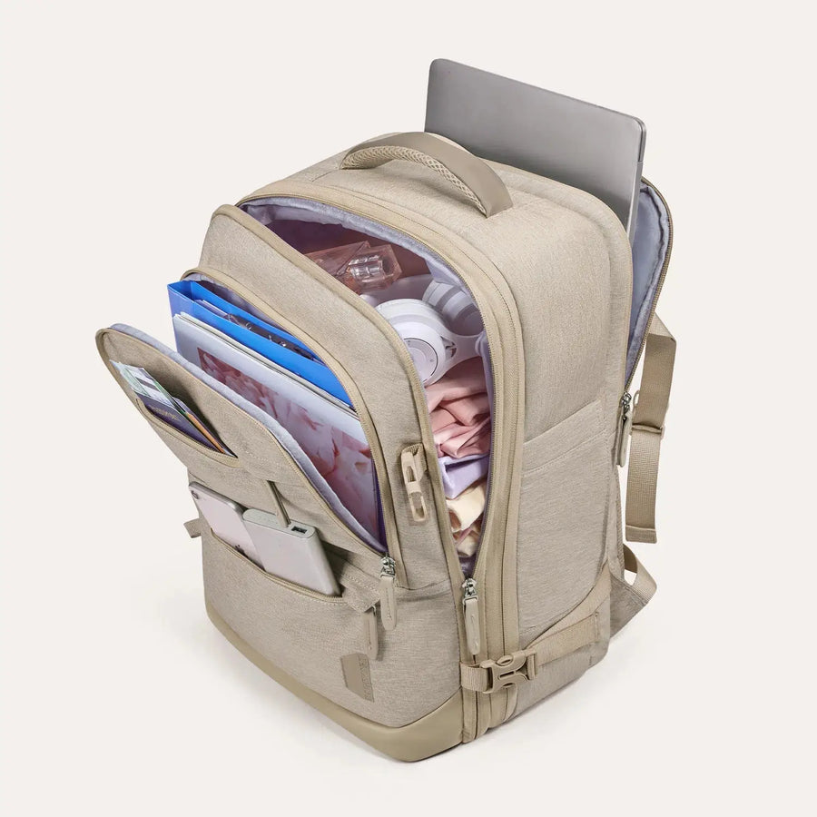 Falco 40L Expandable Airline Approved Carry On Travel Backpack BAGSMART