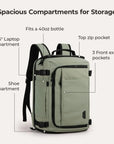 Blast-Quick Access 28L-38L Carry On Travel Backpack - BAGSMART