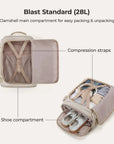 Blast-Quick Access 28L-38L Carry On Travel Backpack - BAGSMART