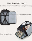 Blast-Quick Access 28L-38L Carry On Travel Backpack - BAGSMART