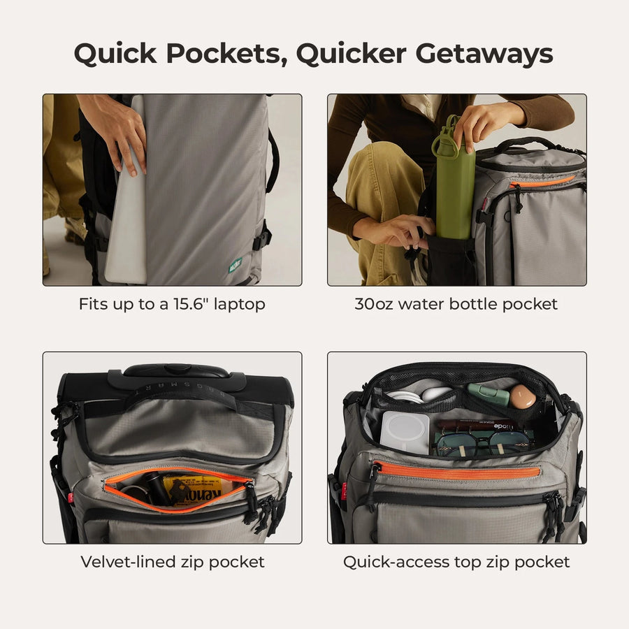 Blast 43L Roller Backpack BAGSMART