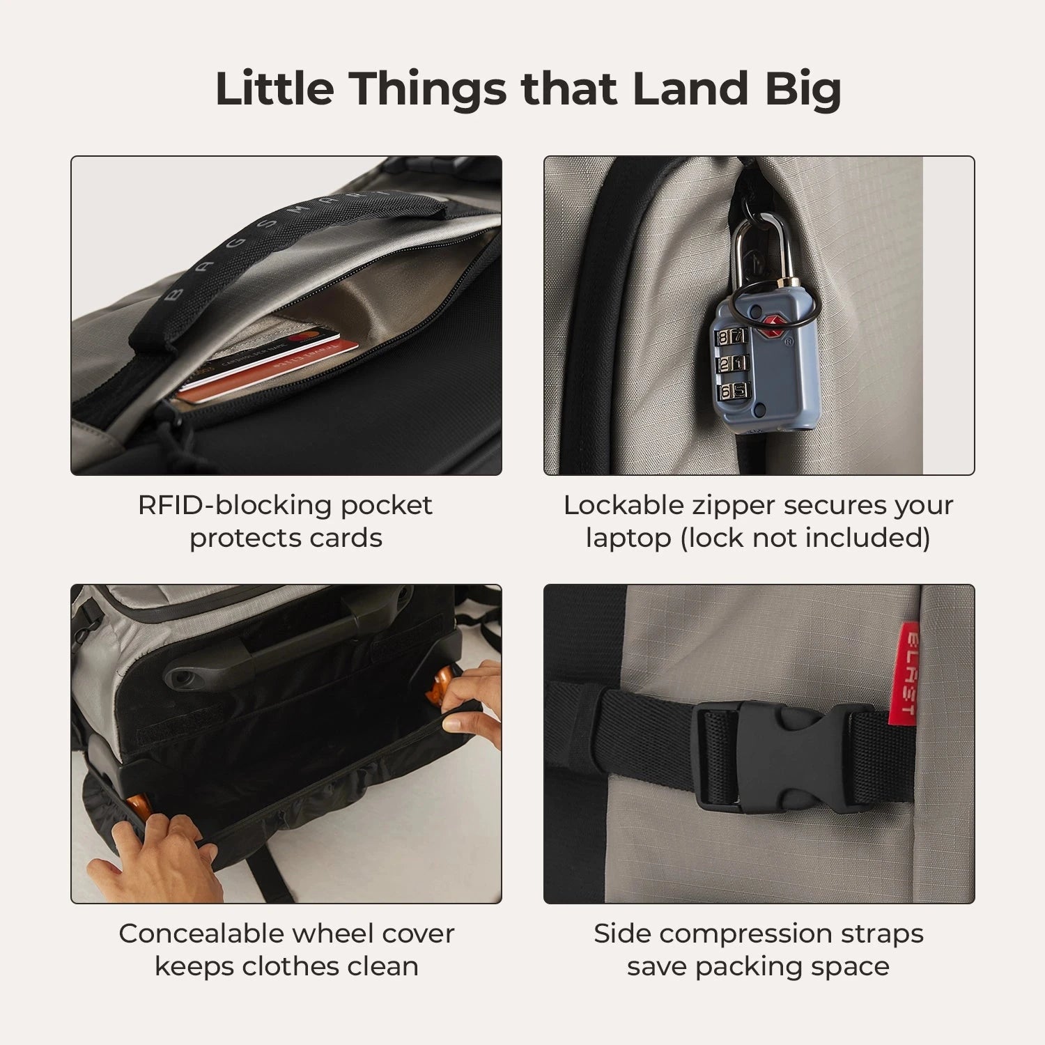 Blast 43L Roller Backpack BAGSMART